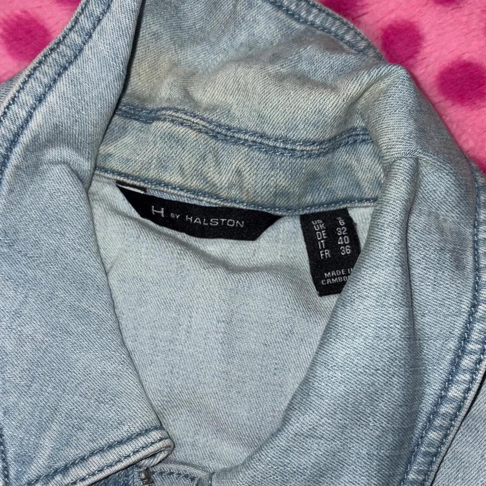 H by Halston Light Blue Jean Jacket